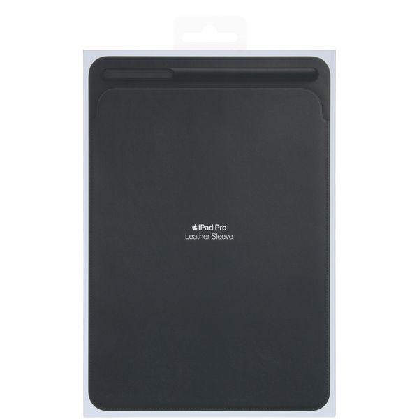 Apple Leather Sleeve Apple iPad 9 (2021) 10.2 / iPad 8 (2020) 10.2 / iPad 7 (2019) 10.2 / Air 3 (2019) / Pro 10.5 (2017) - Zwart