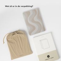 Selencia Vivid tablethoes Apple iPad 9 (2021) 10.2 inch / iPad 8 (2020) 10.2 inch / iPad 7 (2019) 10.2 inch - Desert Waves Beige