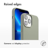 Accezz Liquid Silicone Back Cover with MagSafe Apple iPhone 13 Pro Max - Cooper Green