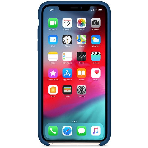 Apple Silicone Backcover iPhone Xs Max - Blue Horizon