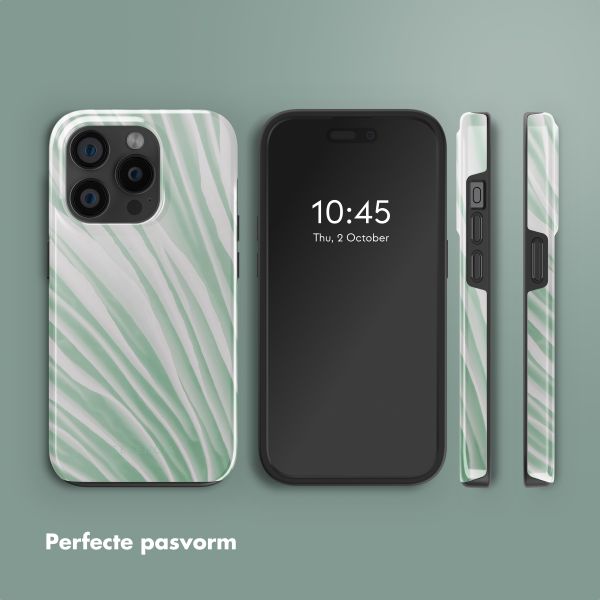 Selencia Vivid Backcover met MagSafe Apple iPhone 15 Pro - Nature Grayed Jade