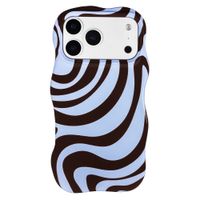 Selencia Vivid Wavy Backcover met MagSafe Apple iPhone 17 Pro Max - Dream Swirl Chocolate