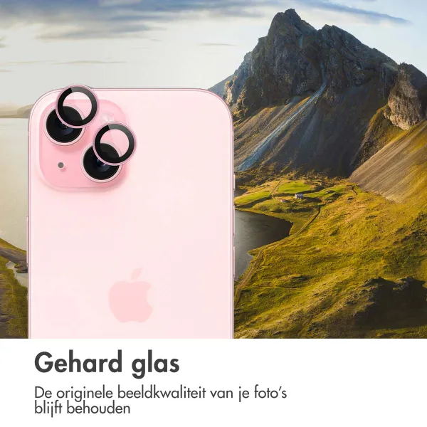 imoshion 2 Pack Camera lens protector Apple iPhone 15 / 15 Plus - Pink