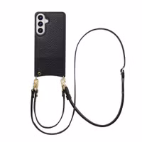 Selencia Nova Telefoonhoes met Koord en Pashouder Samsung Galaxy S26 Plus - Zwart