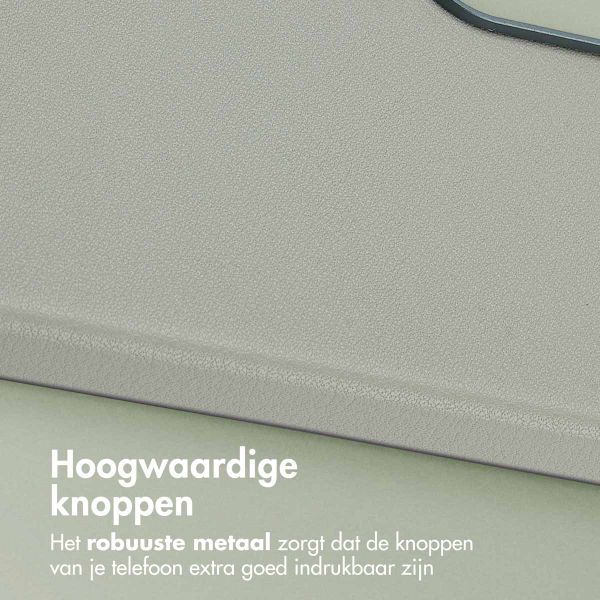 Accezz MagSafe Leather Backcover Samsung Galaxy A36 / A56 - Light Grey