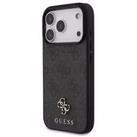 Guess 4G Metal Logo Backcover MagSafe Apple iPhone 17 Pro Max - Zwart