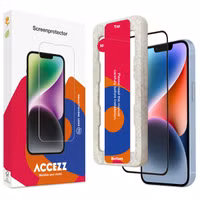 Accezz Gehard Glas Full Cover Screenprotector met applicator Apple iPhone 13 / 13 Pro / 14 / 16e