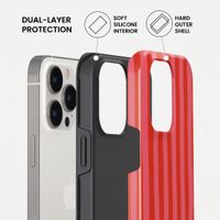 Burga Tough Back Cover with MagSafe Apple iPhone 15 Pro - Pomegranate