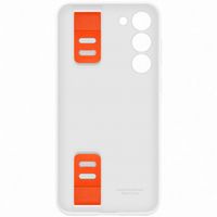 Samsung Originele Silicone Grip Backcover Samsung Galaxy S23 Plus - Wit