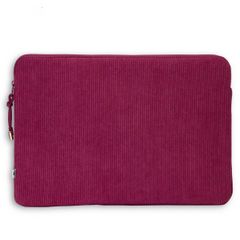 Selencia Corduroy Laptop hoes 15-16 inch - Laptopsleeve - Dark Rose