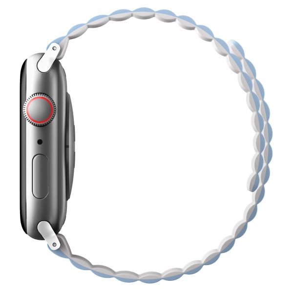 Uniq Revix dubbelzijdig bandje Apple Watch Series 1 t/m 9 / SE (38/40/41 mm) | Series 10 (42 mm) - White/Blue