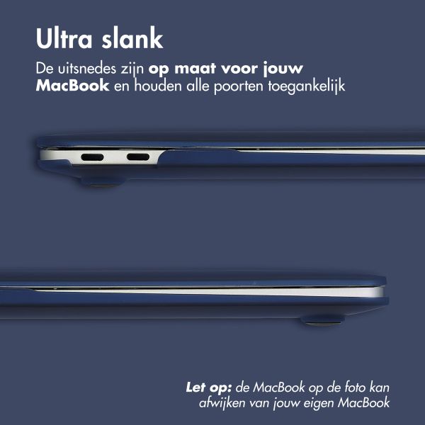 imoshion Laptop Cover Apple MacBook Pro 13 inch (2020 / 2022) - A2289 / A2251 / A2338 - Donkerblauw