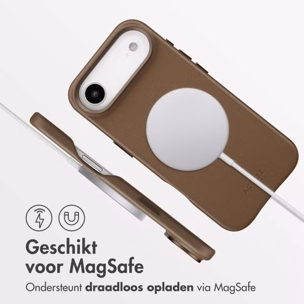Accezz MagSafe Leather Backcover Apple iPhone Air - Coffee Brown