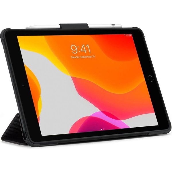 Spigen Rugged Armor Pro Bookcase Apple iPad 9 (2021) 10.2 inch / iPad 8 (2020) 10.2 inch / iPad 7 (2019) 10.2 inch - Zwart