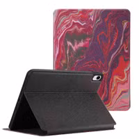 Selencia Vivid tablethoes Apple iPad 11 (2025) 11 inch A16 / iPad 10 (2022) 10.9 inch - Marble Plum