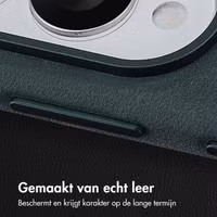 Accezz Vintage Leather Magsafe Backcover Samsung Galaxy S25 Edge - Smokey Green