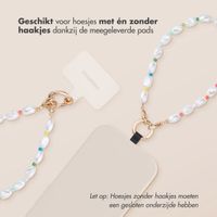 imoshion Gekleurde Telefoonkoorden set met Parels - Lichtblauw