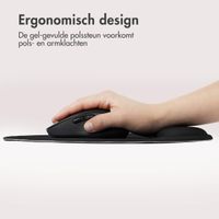 imoshion Ergonomische muismat - Muismat met polssteun - 30 x 25 cm - Zwart