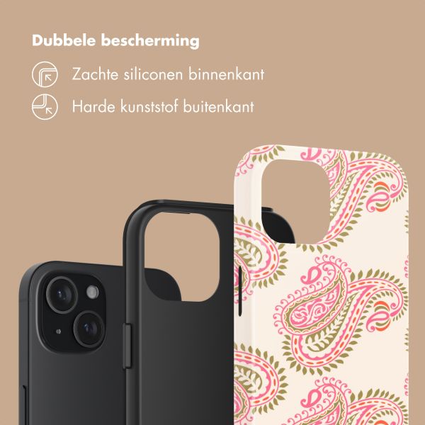 Selencia Vivid Backcover Apple iPhone 15 - Paisley Blush