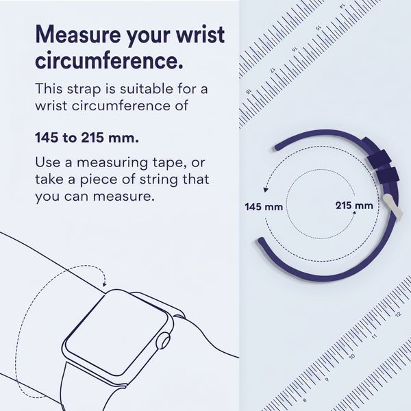 imoshion Ocean Silicone Band Samsung Galaxy Watch 9 (40/44mm) / Watch 8 (40/44mm) / Classic (46mm) - Dark Blue