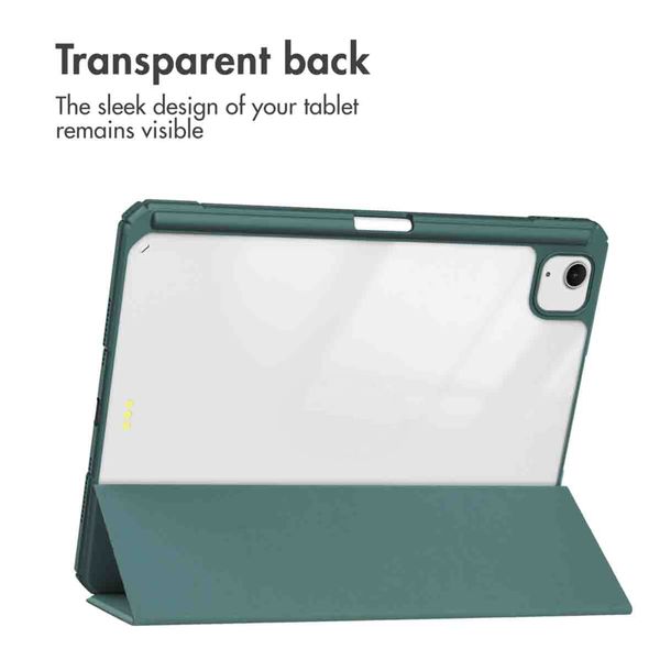 imoshion Trifold Hard Case Book Cover Apple iPad Air 13 inch (2026) M4 / (2025) M3 / (2024) M2 - Green
