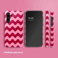 Selencia Vivid Tough Backcover Samsung Galaxy A55 - Wave Vibes Lipstick