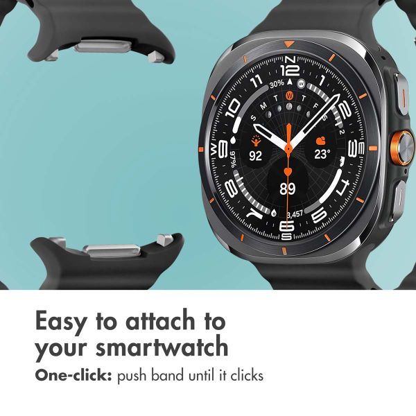imoshion Ocean Silicone Band Samsung Galaxy Watch Ultra 2 (2026) / Ultra (2024/2025) - Black