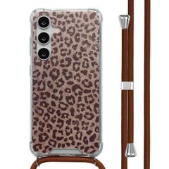 imoshion Design hoesje met koord Samsung Galaxy S24 - Leopard Mood