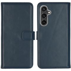 Selencia Echt Leren Bookcase Samsung Galaxy S23 FE - Blauw