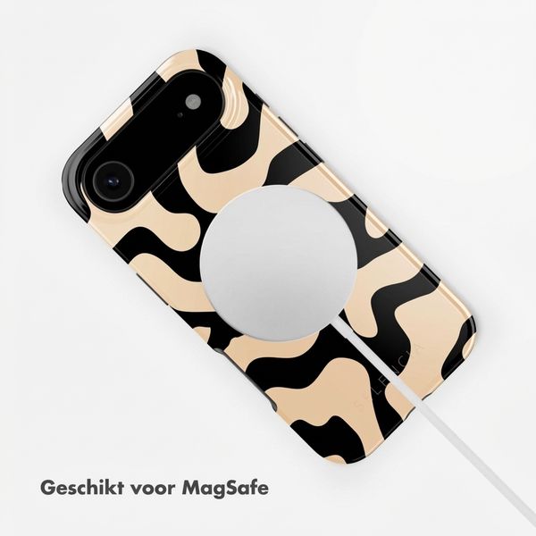 Selencia Vivid Backcover met MagSafe Apple iPhone Air - Art Wave Black