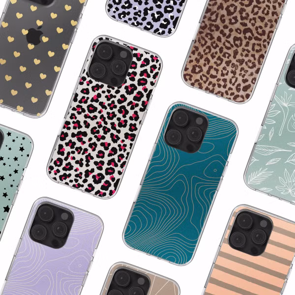 imoshion Design hoesje Apple iPhone 16 Pro - Leopard Pink