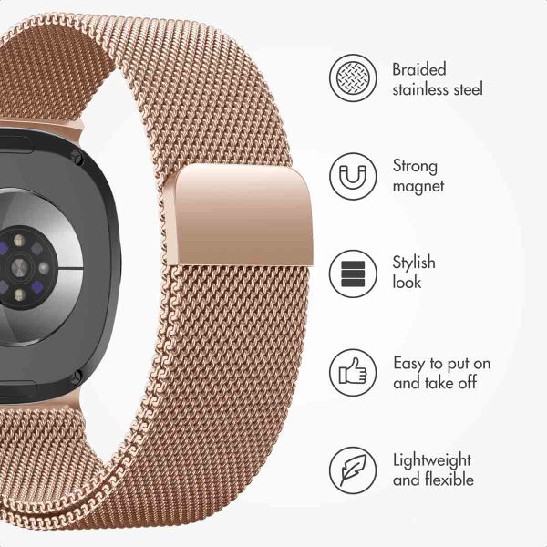 imoshion Milanese magnetic band Samsung Galaxy Watch 9 (40/44mm) / Watch 8 (40/44mm) / Classic (46mm) - Rose Gold