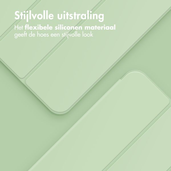 Accezz Smart Silicone Bookcase Apple iPad 6 (2018) 9.7 inch / iPad 5 (2017) 9.7 inch - Lichtgroen