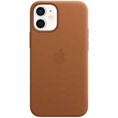 Apple Leather Backcover MagSafe Apple iPhone 12 Mini - Saddle Brown