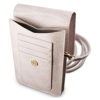 Guess Crossbody Telefoontasje - Smartphone schoudertasje met riem 4G Logo - Rose