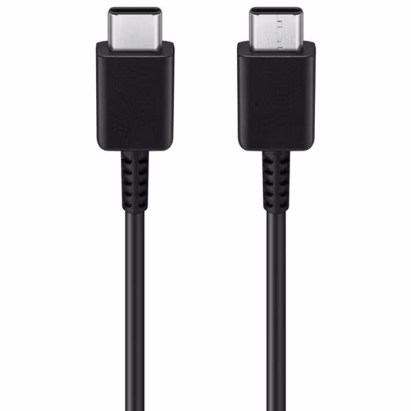 Samsung Originele USB-C naar USB-C kabel - 1.8 meter - 25 Watt + Originele Fast Charging Adapter USB-C Oplader - 25 Watt - Zwart