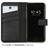 Selencia Genuine Leather Book Case Apple iPhone SE (2022 / 2020) / 8 / 7 / 6(s) - Black
