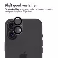 imoshion Camera Protector Glas 2 Pack Apple iPhone 16 / 16 Plus / 17 - Zwart