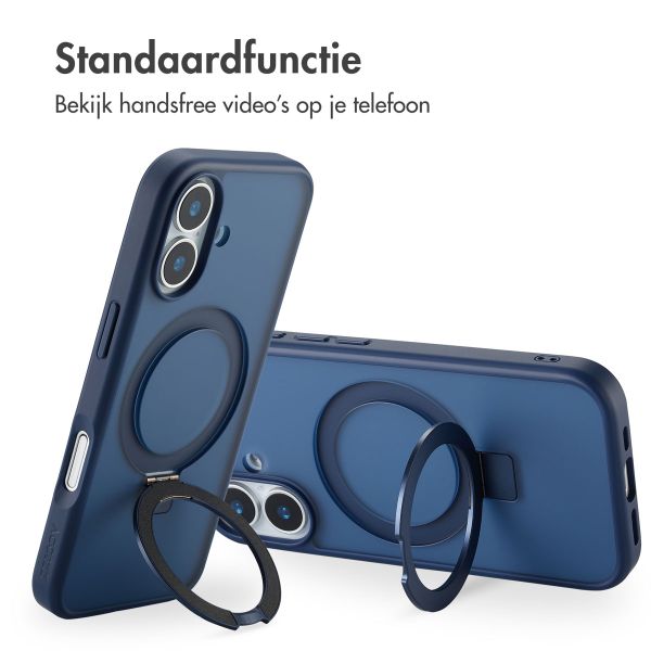 Accezz Ring Stand Backcover met MagSafe Apple iPhone 17 - Blauw
