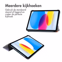 imoshion Design Trifold Bookcase Apple iPad 11 (2025) 11 inch A16 / iPad 10 (2022) 10.9 inch - Flowers Distance