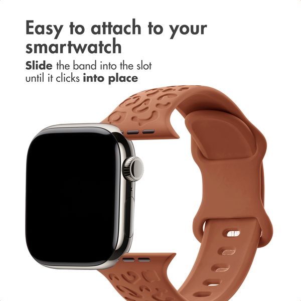 imoshion Silicone Band Leopard Print Apple Watch | 38/40/41/42 mm - Brown