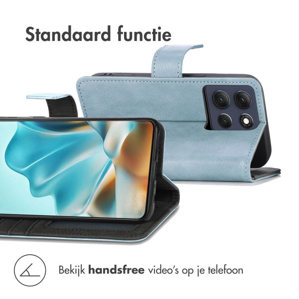 imoshion Luxe Bookcase Motorola Moto G86 - Lichtblauw