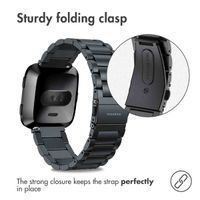imoshion Stalen bandje Fitbit Versa / Versa 2 / Versa Lite - Zwart