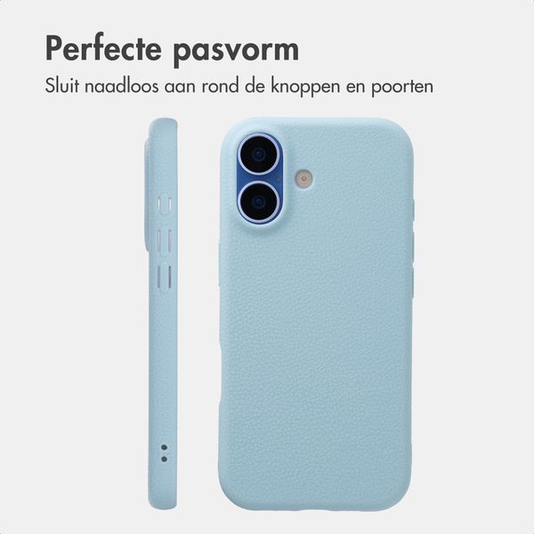 imoshion Texture Backcover Apple iPhone 16 - Lichtblauw