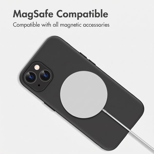 imoshion Colour Case with Thin MagSafe Ring Apple iPhone 14 / 13 - Black
