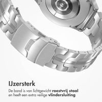 Accezz Steel Band Samsung Galaxy Watch 4 / 5 / 6 / 7 / FE (20 mm) - Zilver