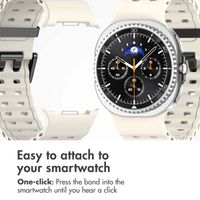 imoshion Ocean Silicone Band Samsung Galaxy Watch 9 (40/44mm) / Watch 8 (40/44mm) / Classic (46mm) - Starlight