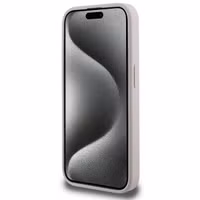 Guess 4G Metal Logo Backcover MagSafe Apple iPhone 15 Pro Max - Roze