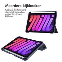 imoshion Trifold Hardcase Bookcase Apple iPad Mini 7 (2024) / iPad Mini 6 (2021) - Donkerblauw