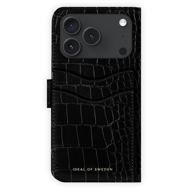 iDeal of Sweden Magnet Wallet+ Bookcase Apple iPhone 18 Pro / 17 Pro - Black Croco